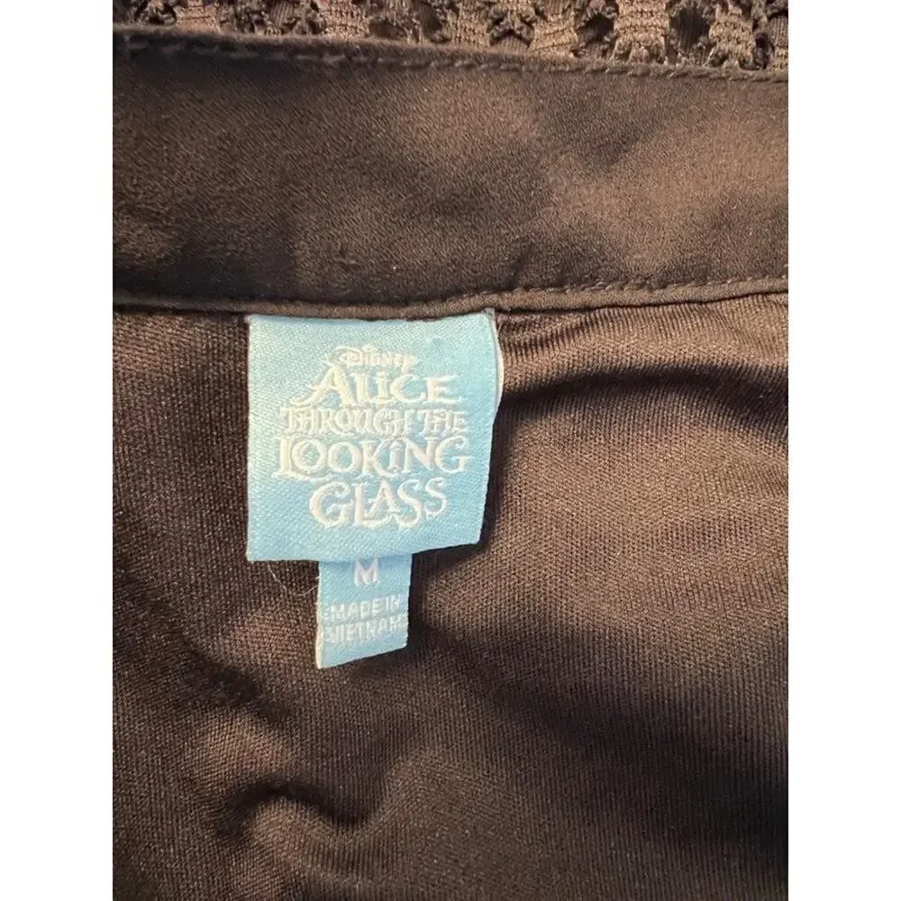 Disney Alice Through The Looking Glass Patchwork Floral Midi Skirt Boho M lace - Picture 6 of 6